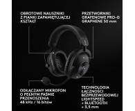 Logitech G PRO X3 Lightspeed czarny - 1598634 - zdjęcie 2